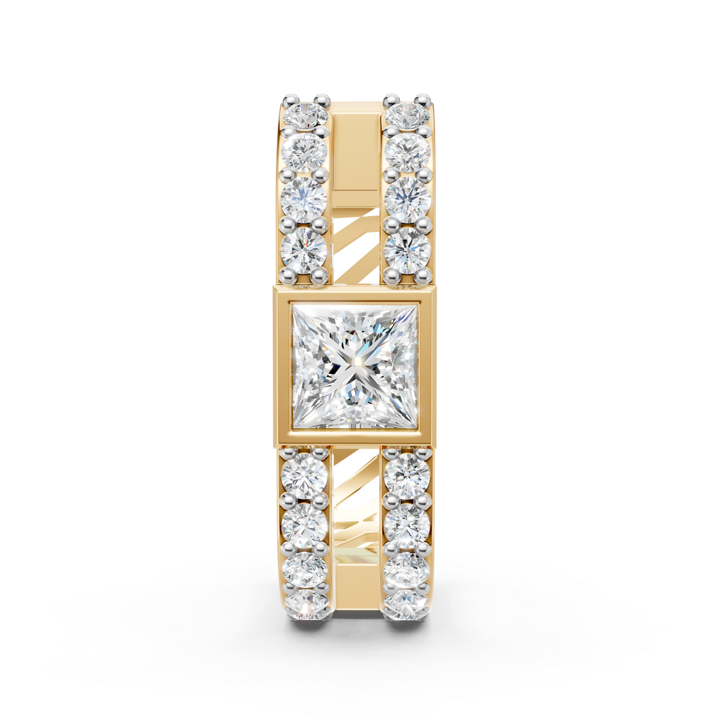 Princess Cut Bali Earring (1 PC)