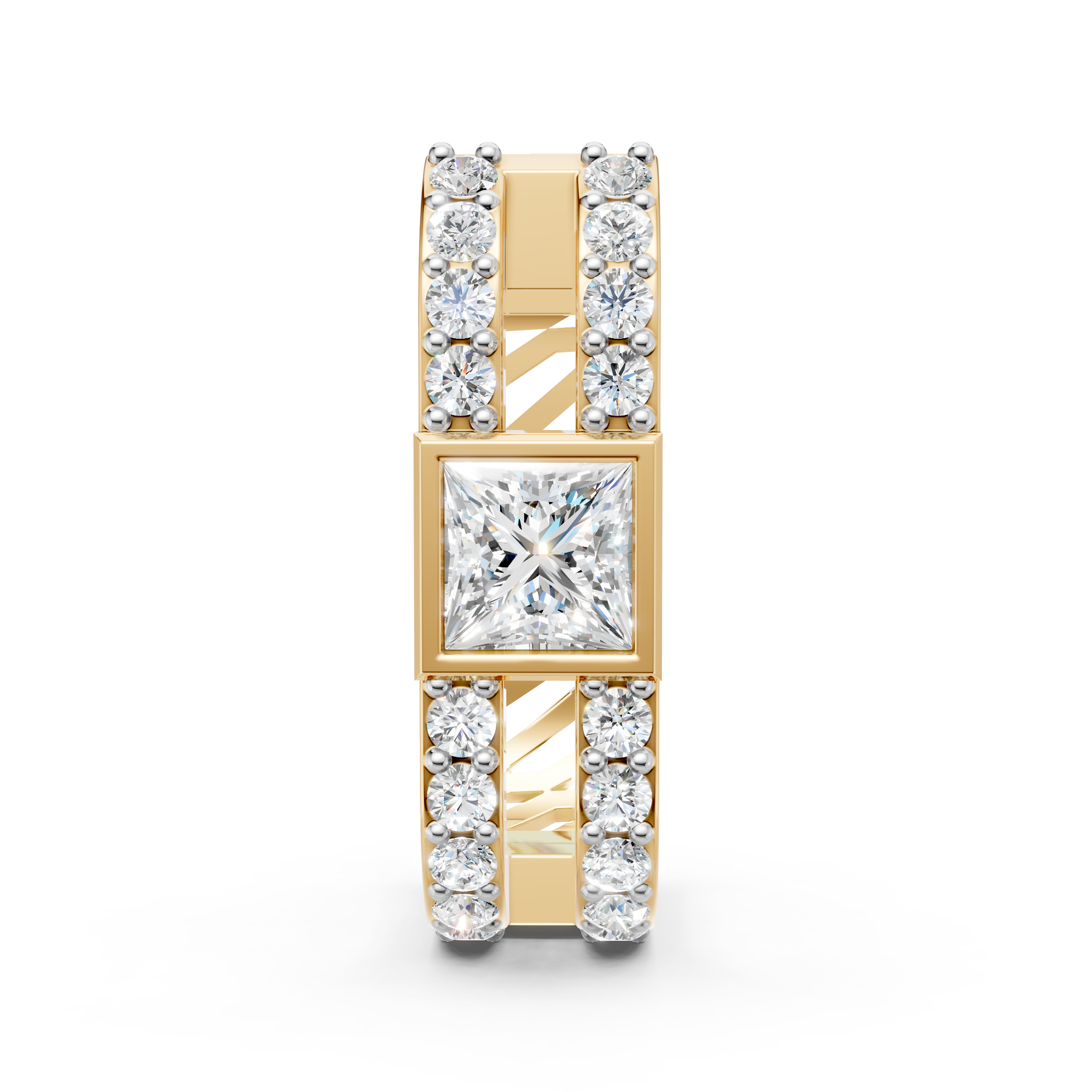 Princess Cut Bali Earring (1 PC)