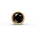 Round Black Bezel Stud ( 1 PC)