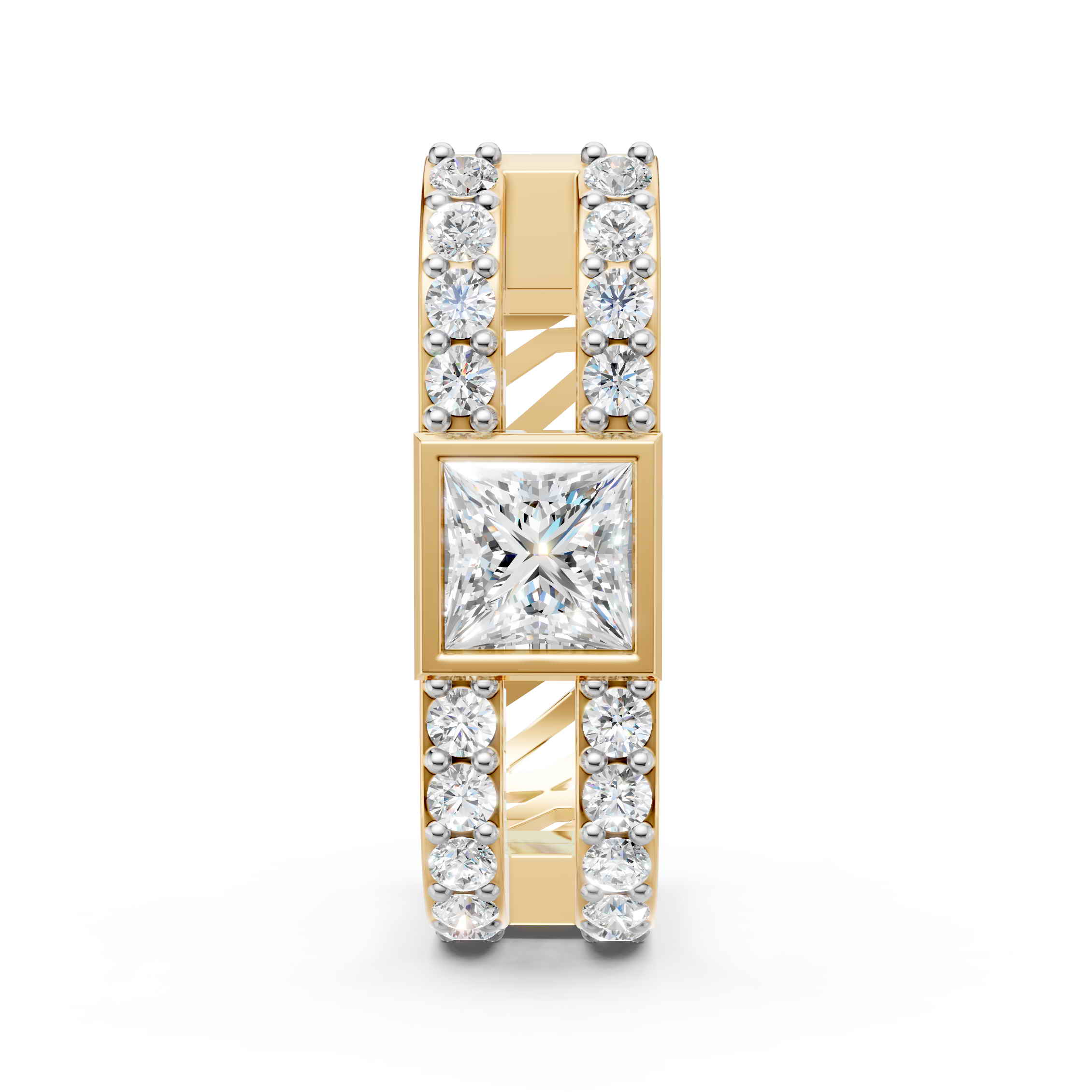 Princess Cut Bali Earring (1 PC)