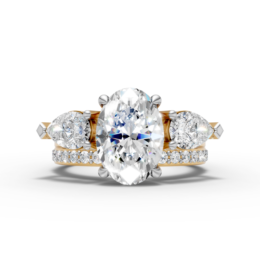Oval & Pear Diamond 2-in-1 Ring