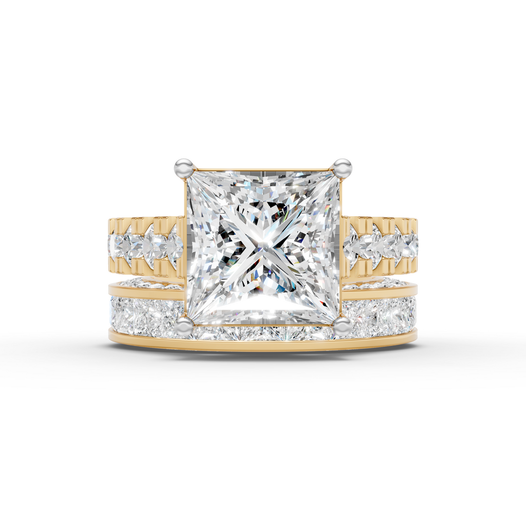 Princess Cut Wedding Ring Set
