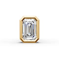 Emerald Shaped Bezel Setting Earring ( 1 PC )