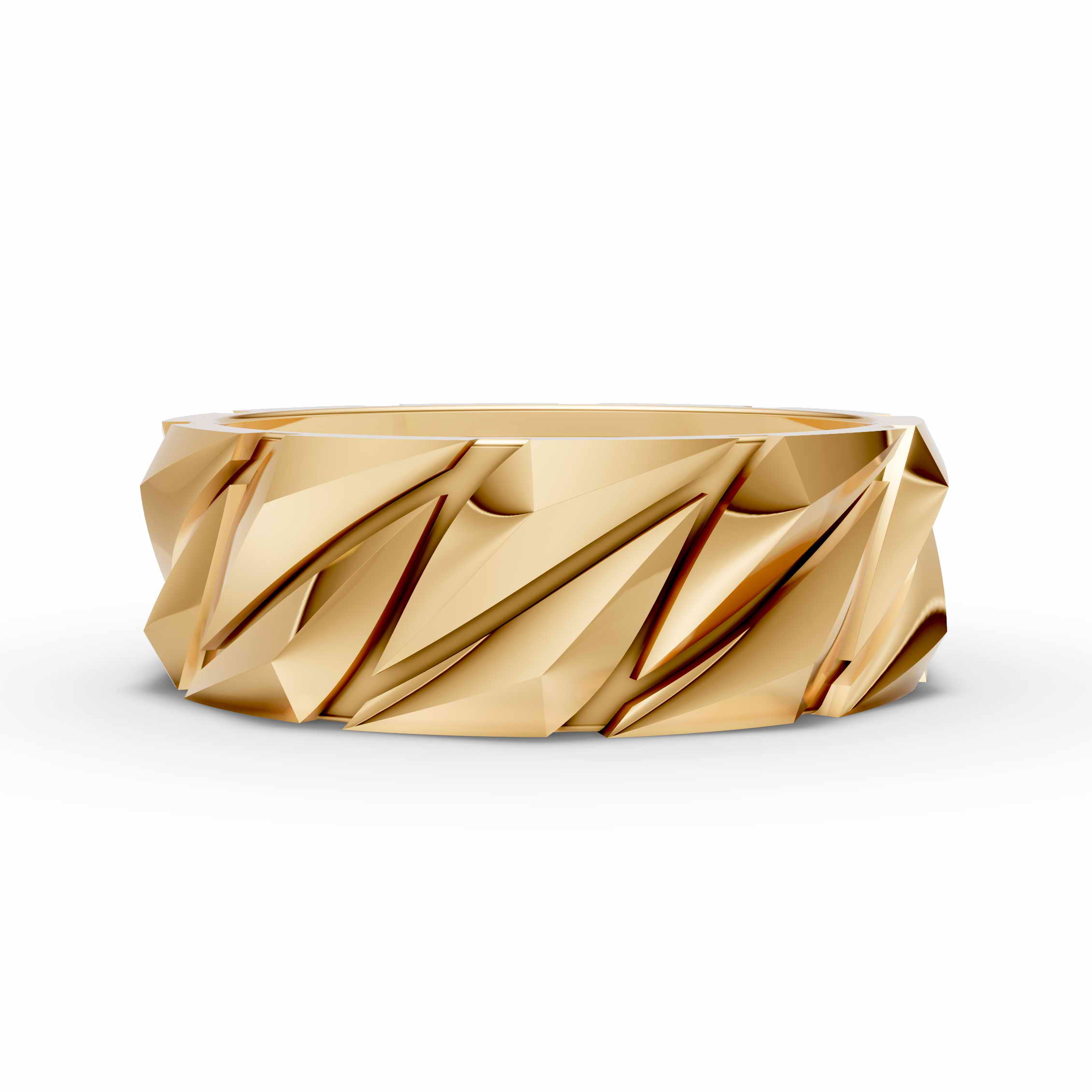 Bold Textured Band Ring