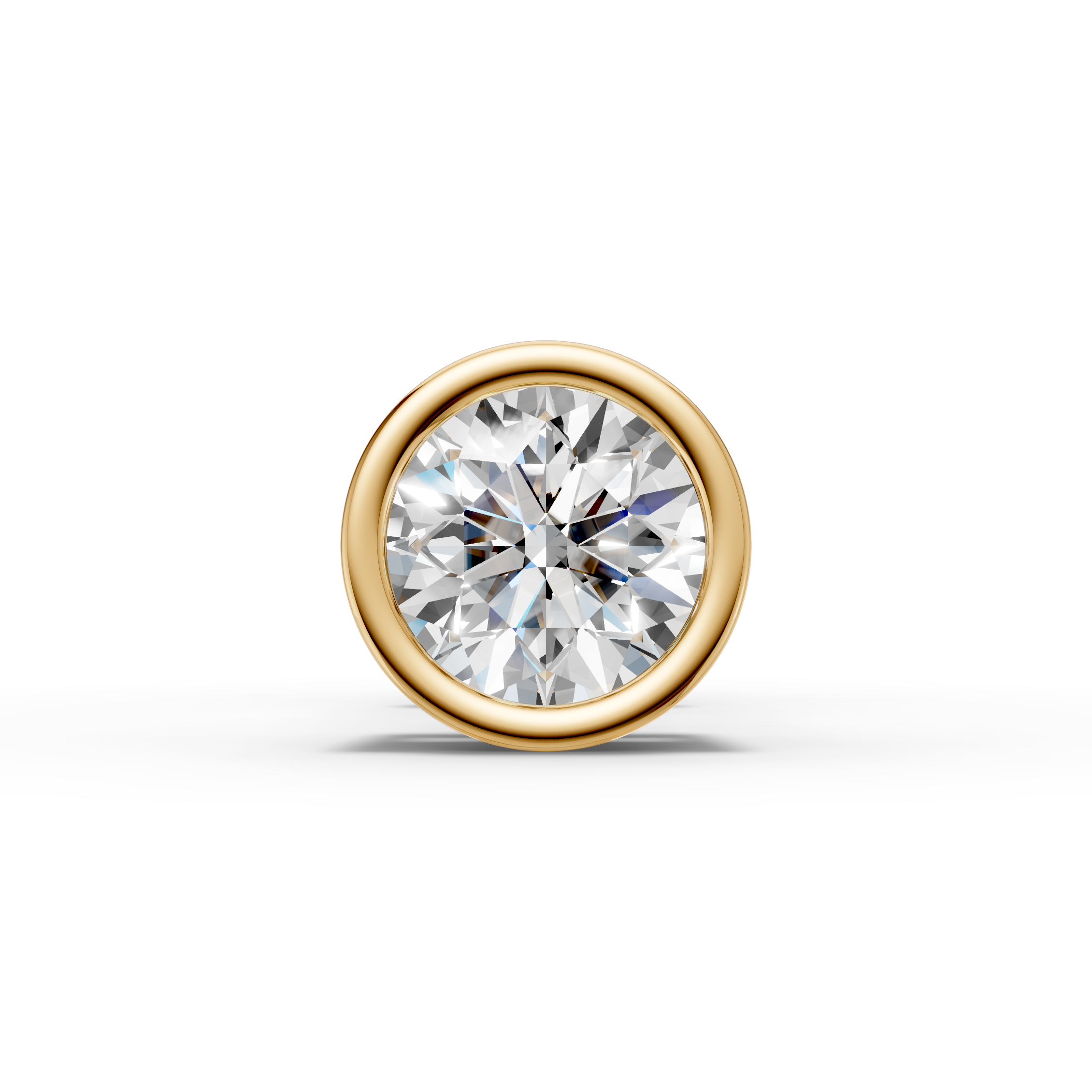 Round Bezel Stud ( 1 PC)