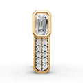 Emerald Cut Bali Earring (1 PC)