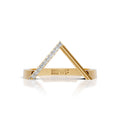 Prism Triangle Diamond Ring