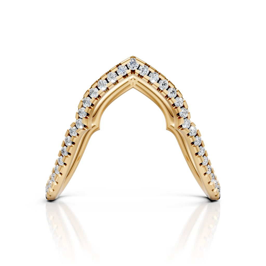 Open Heart Diamond Ring