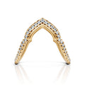 Open Heart Diamond Ring