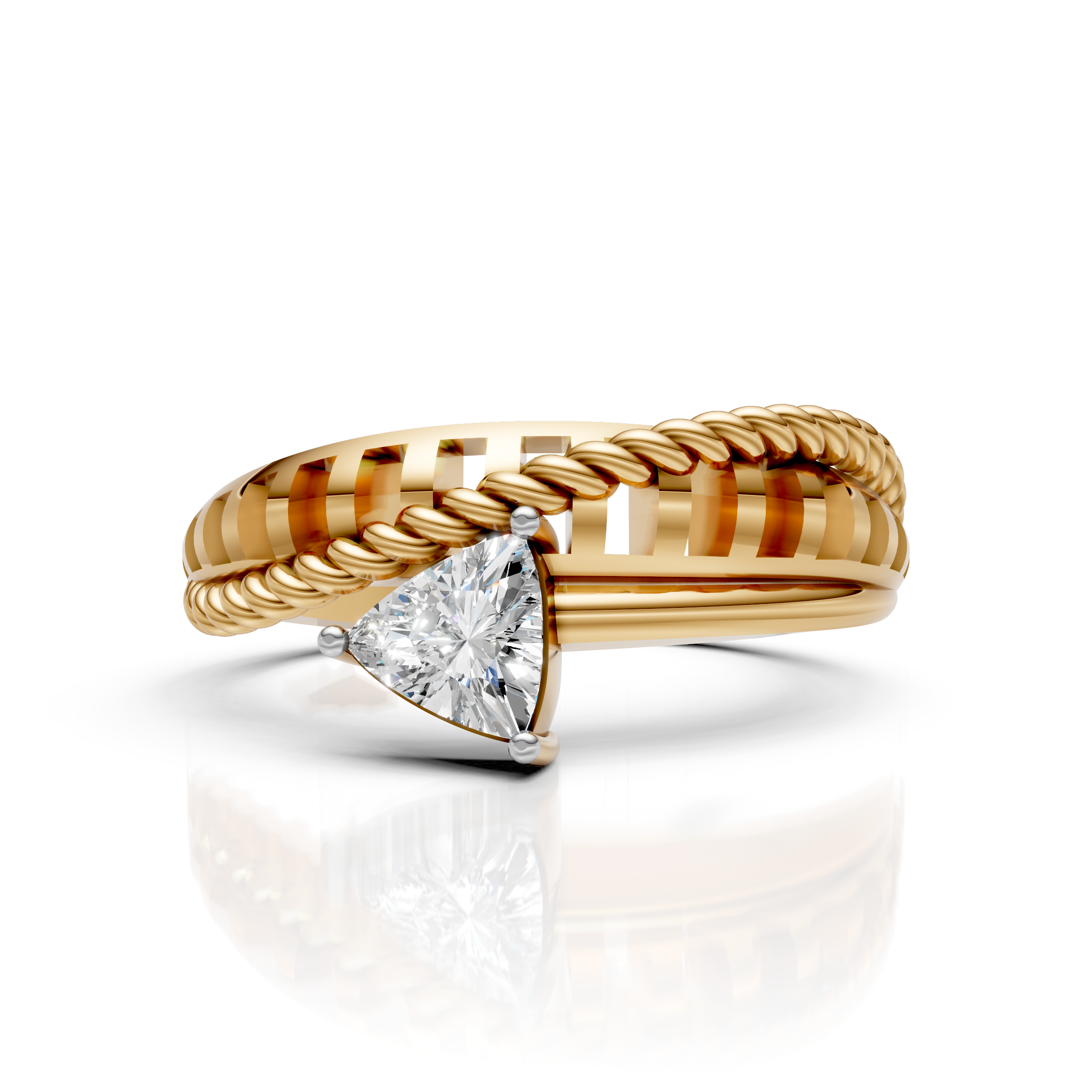 Trillion Twist Ring