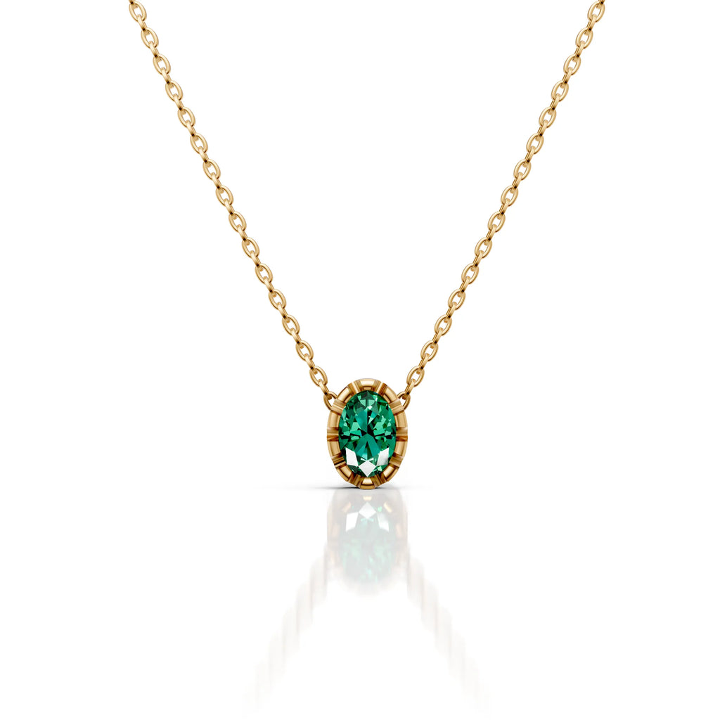 Green Oval Pendant