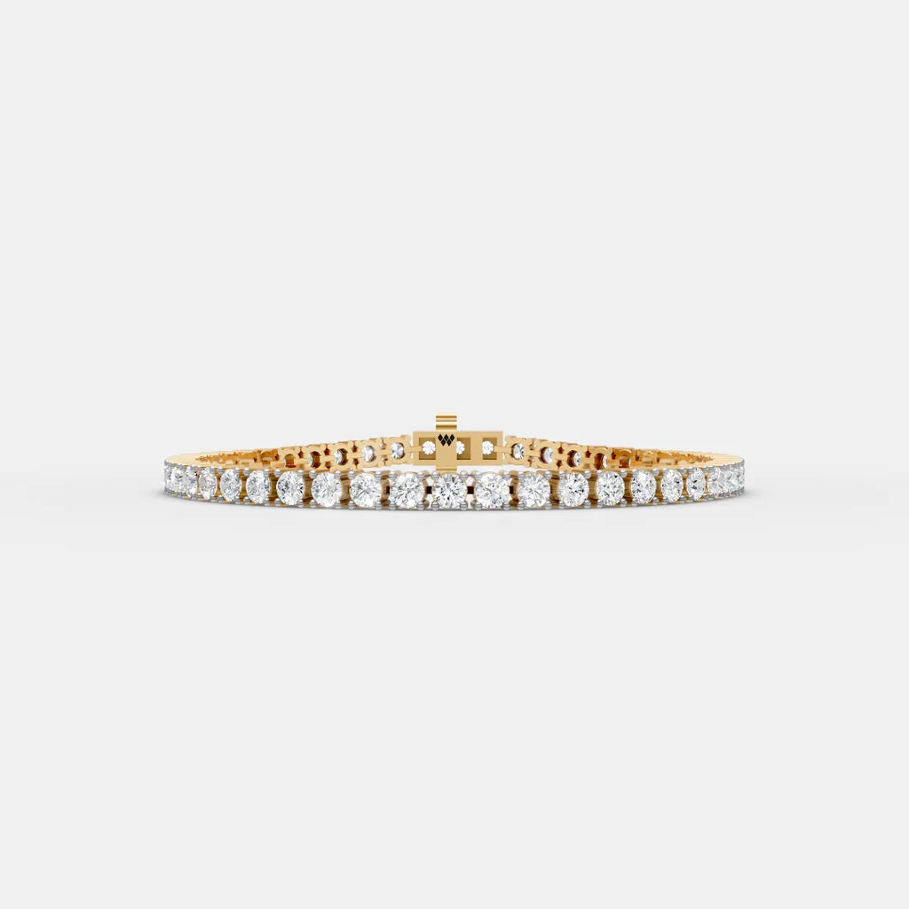 3.5 MM Round Shaped Tennis Bracelet
