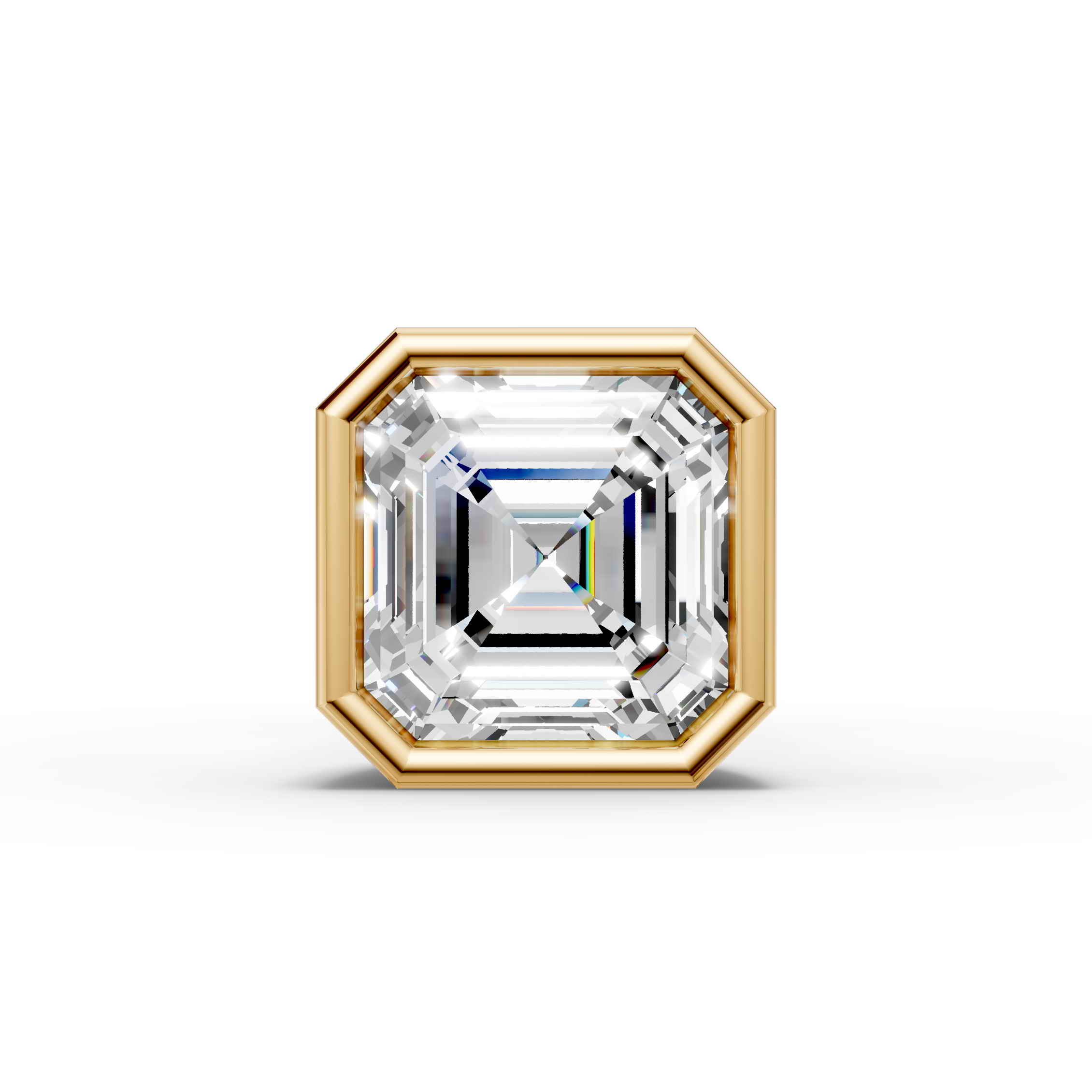 Ascher Shaped Bezel Setting Earring ( 1 PC)