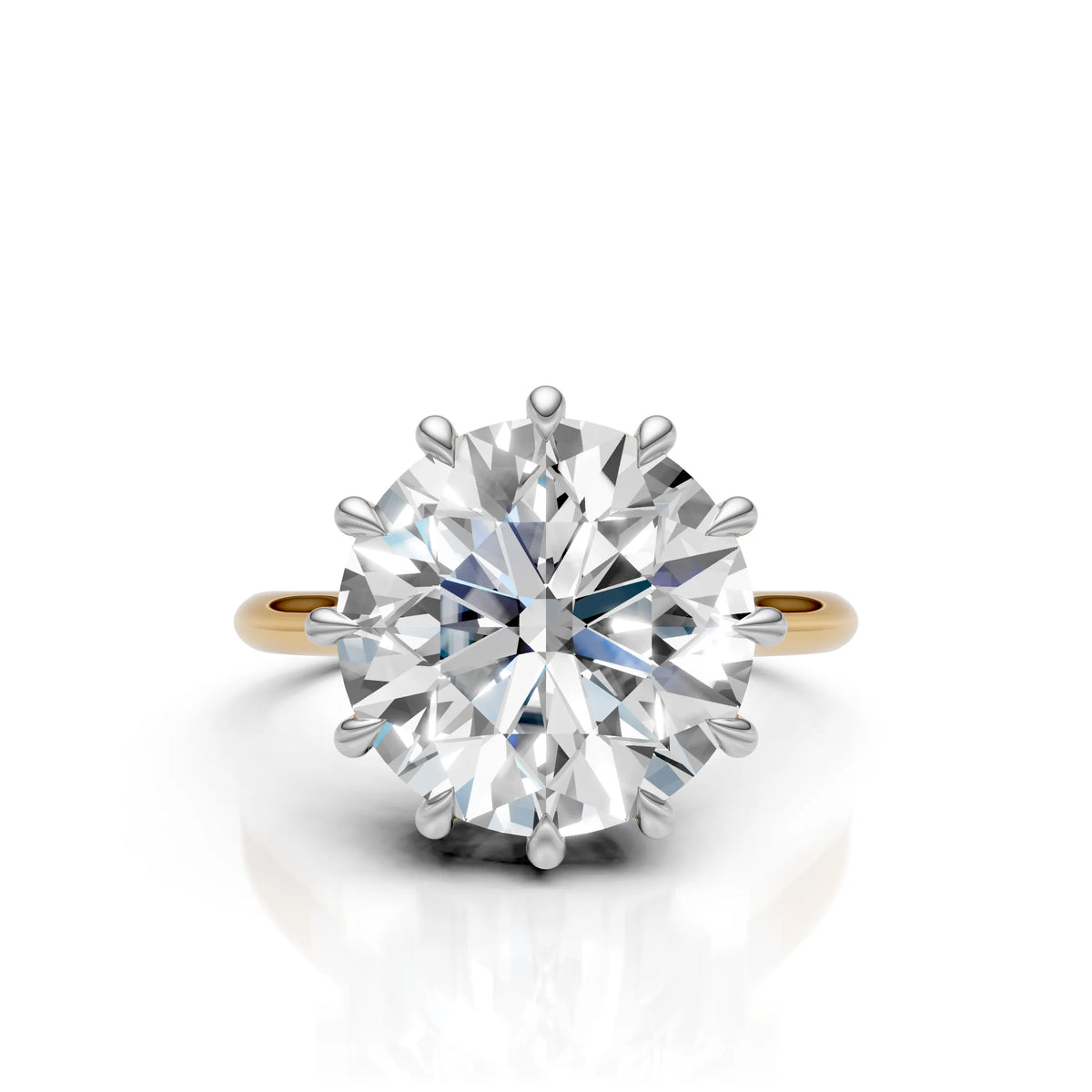 Royal Crown Solitaire Diamond Ring