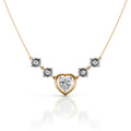 Heart Shaped Diamond Pendant