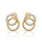 Interlocking Circle Drop Earrings (1 Pair)