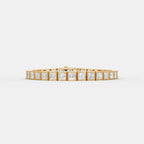 0.50 CT Princess Shaped Tennis Bracelet