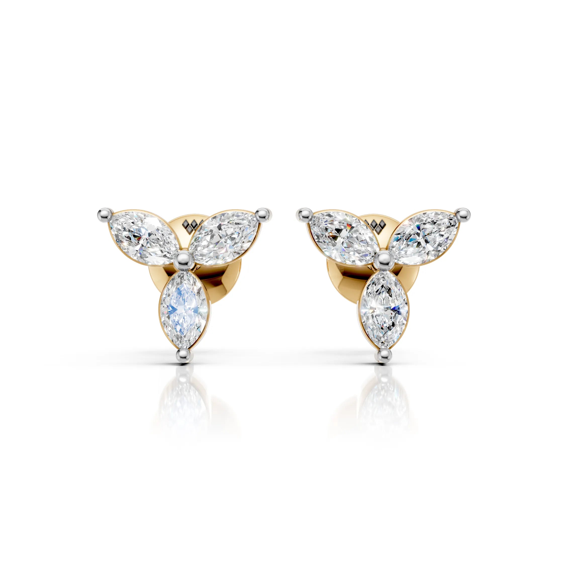 Royal Marquise Trio Earrings (1 Pair)