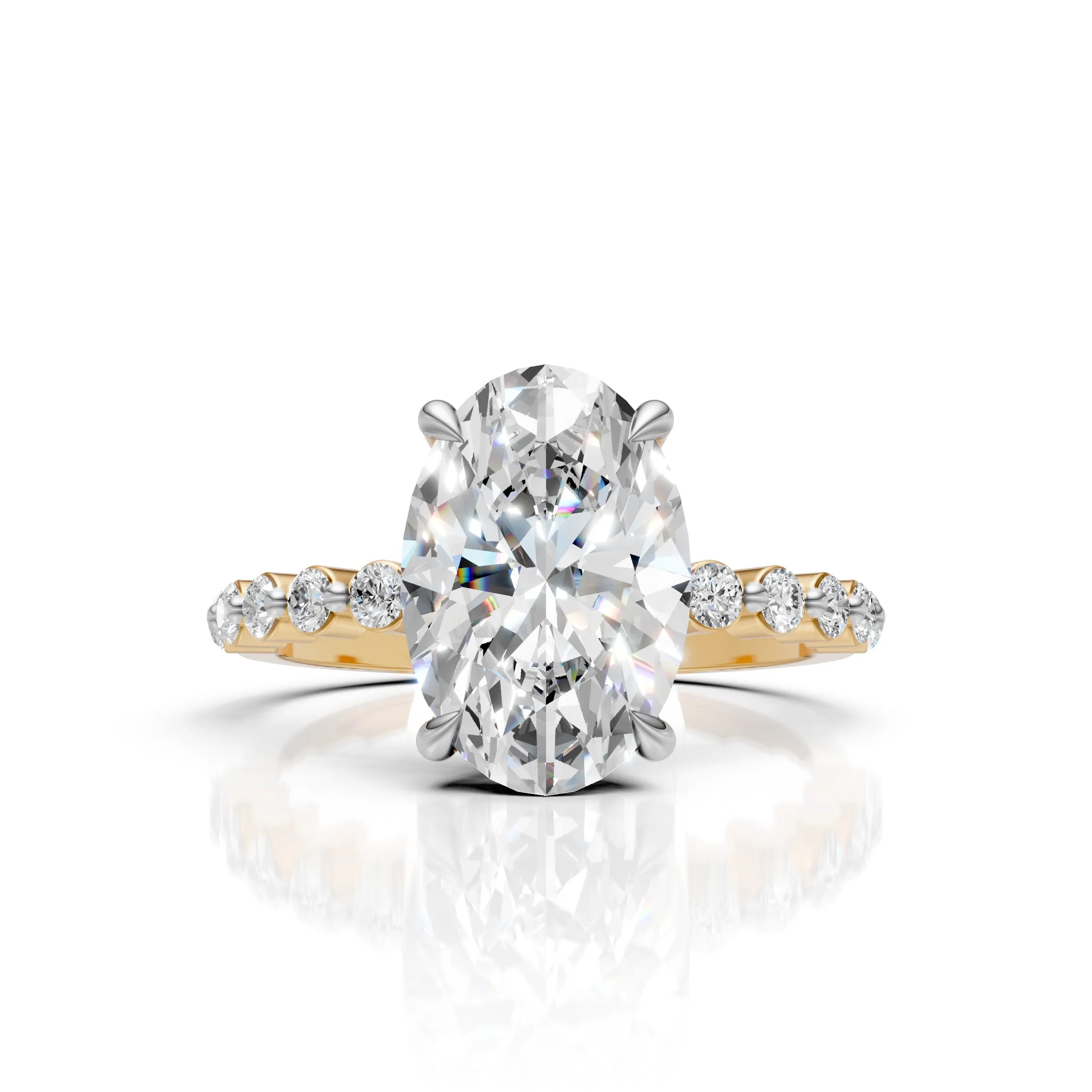 Designer Oval Solitaire Ring