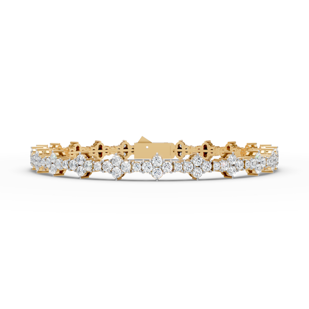 Floral Sparkle Tennis Bracelet