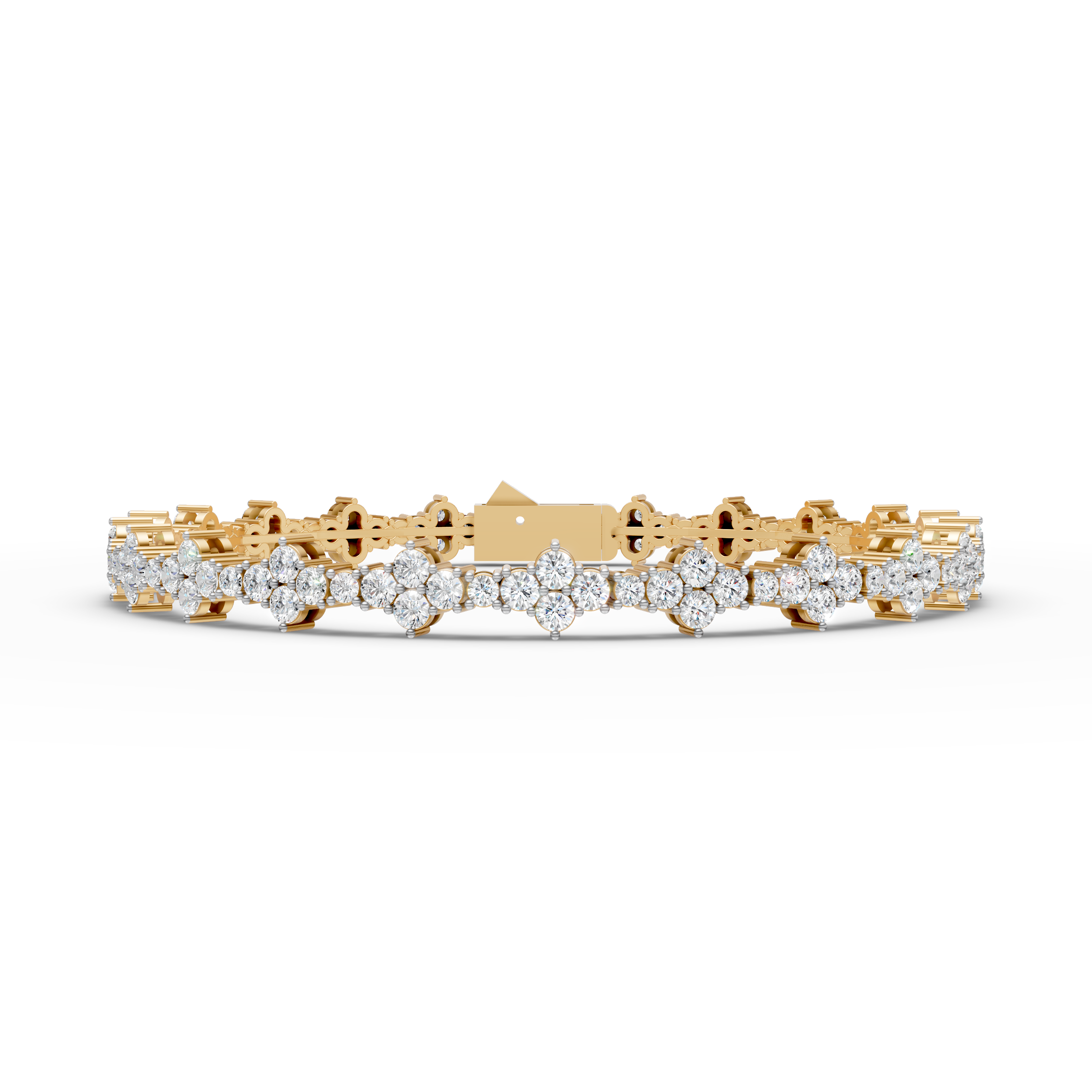 Floral Sparkle Tennis Bracelet