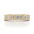 Emerald Cut Diamond Stackable Ring