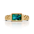 Designer Emerald Solitaire Ring