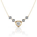 Heart Shaped Diamond Pendant