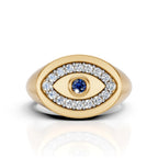 Evil Eye Signet Ring