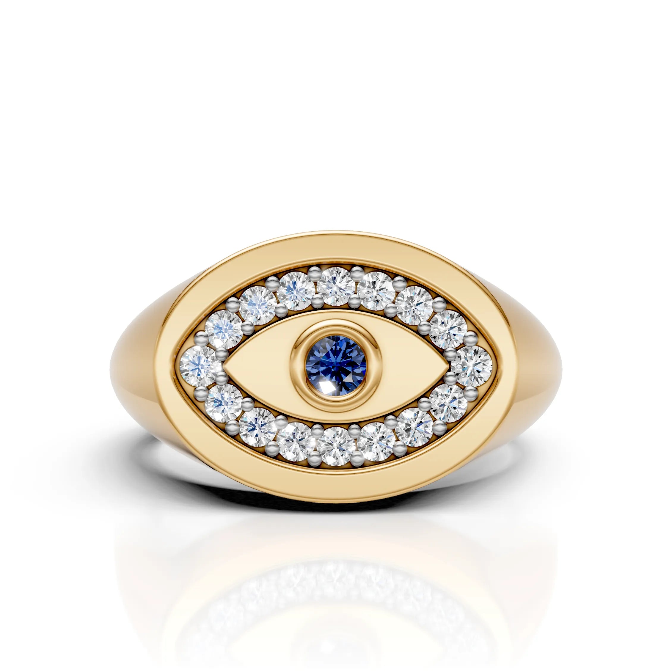 Evil Eye Signet Ring