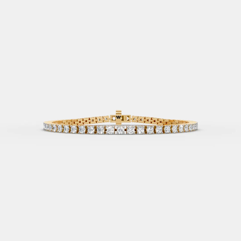 3 MM Round Shaped Tennis Bracelet