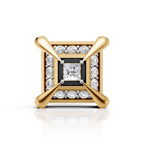 Princess Cut Diamond Frame Stud (1 PC)
