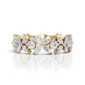 Floral Marquise & Round Diamond Eternity Band
