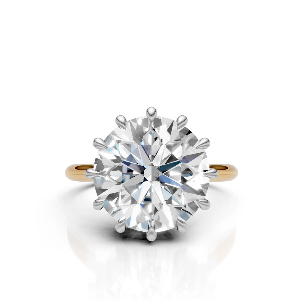 Royal Crown Solitaire Diamond Ring