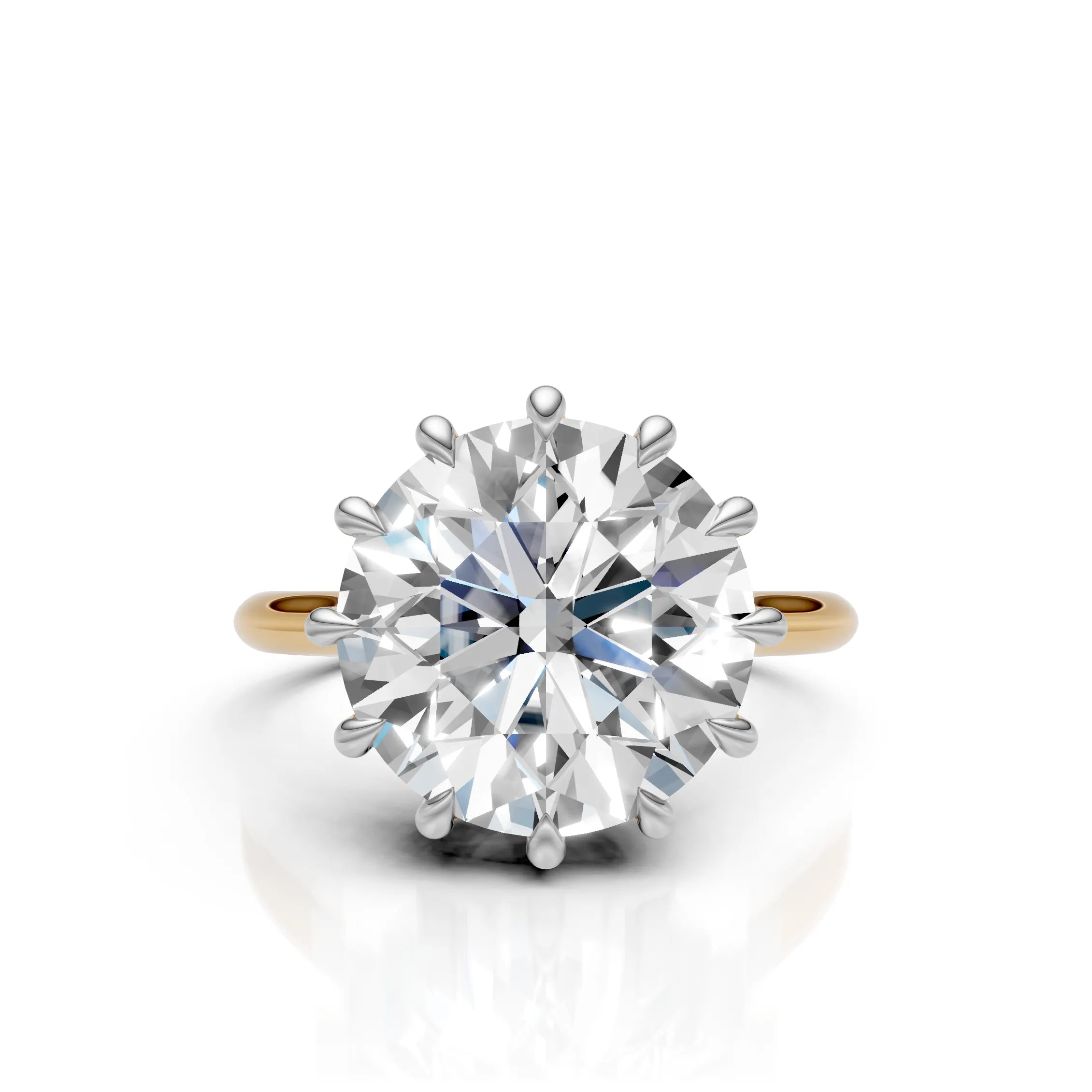Royal Crown Solitaire Diamond Ring
