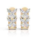 Diamond Blossom Hoops (1 Pair)