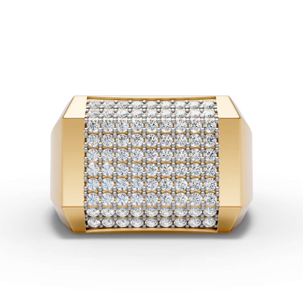 Diamond Grid Ring