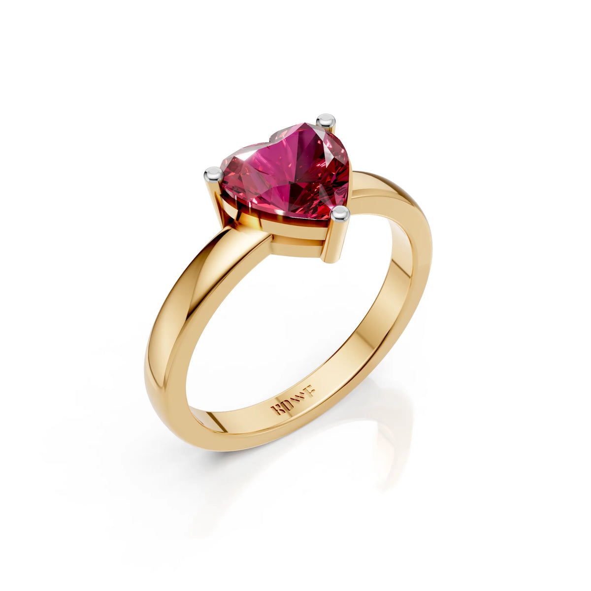 Heart Solitaire Ring For Women