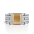 Metro Block Two-Tone Ring