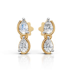 Pear Diamond Drop Earrings (1 Pair)