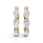 Marquise Bloom Hoops (1 Pair)