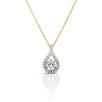 Solitaire Drop Spark Pendant