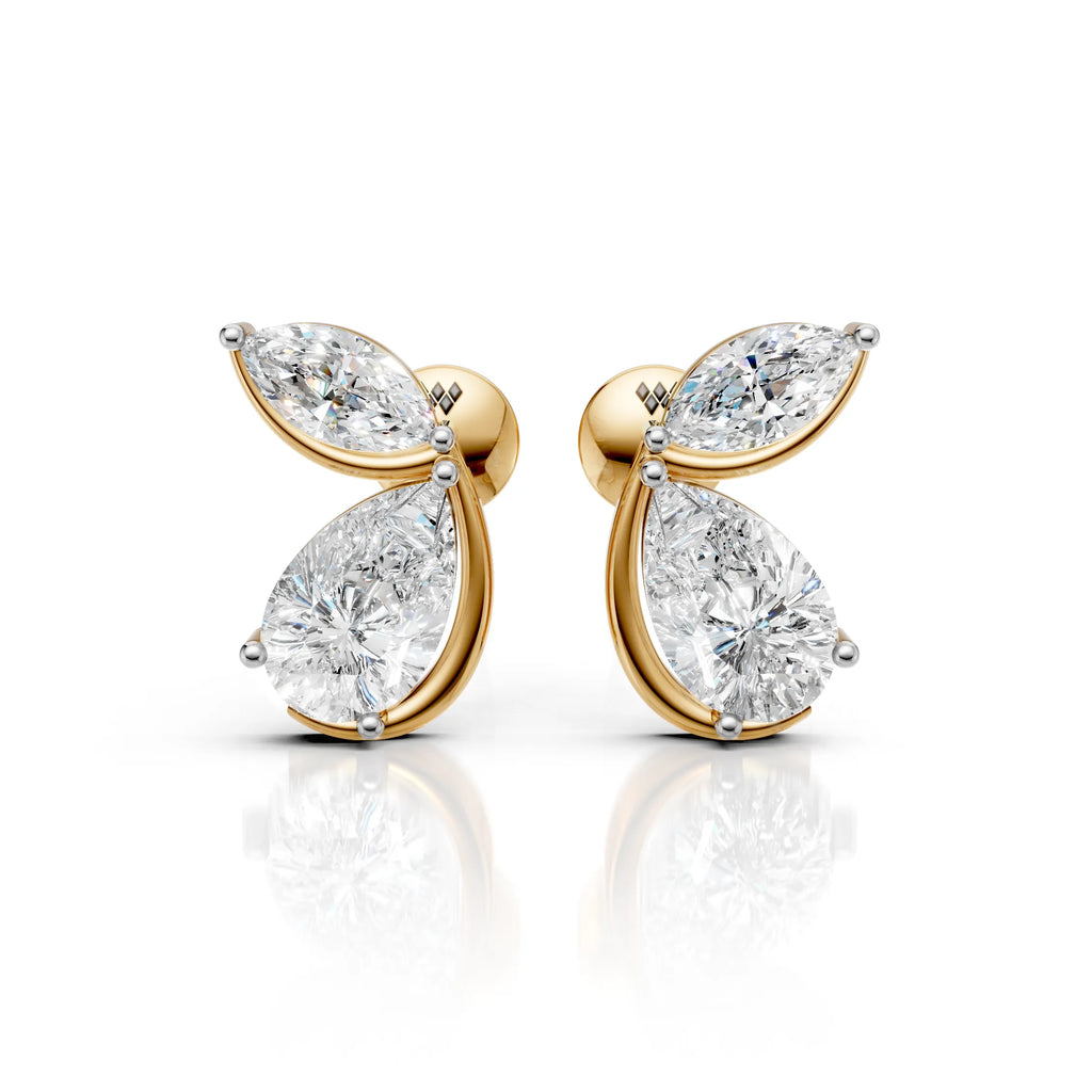 Twin Tear Earrings (1 Pair)