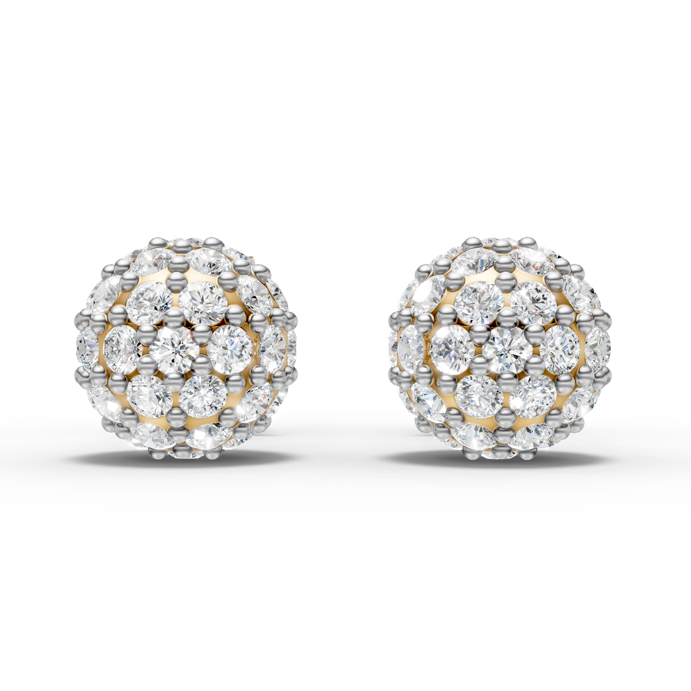 Round Cluster Ball Earring (1 Pair)