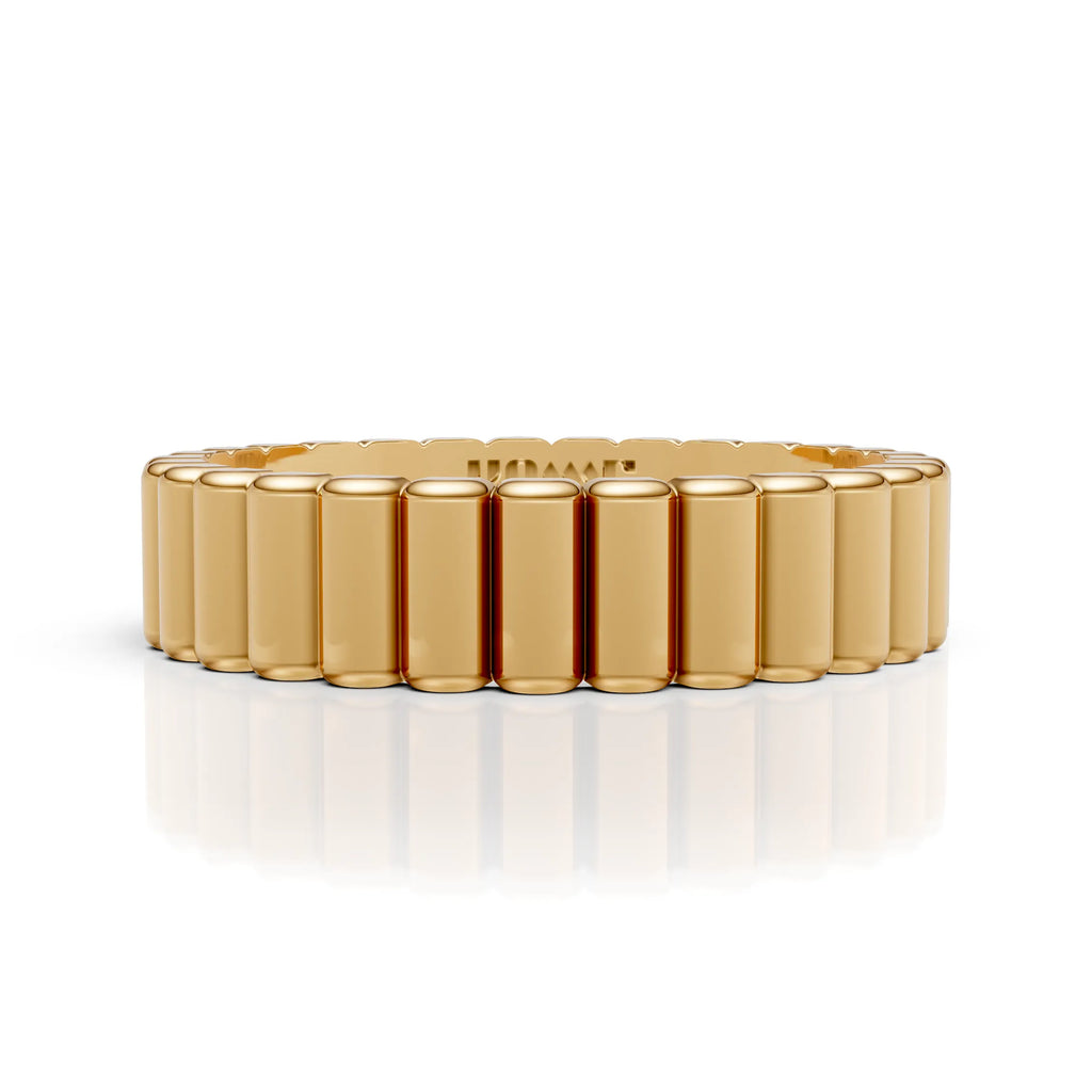 Luxury Ribbed Eternity Band