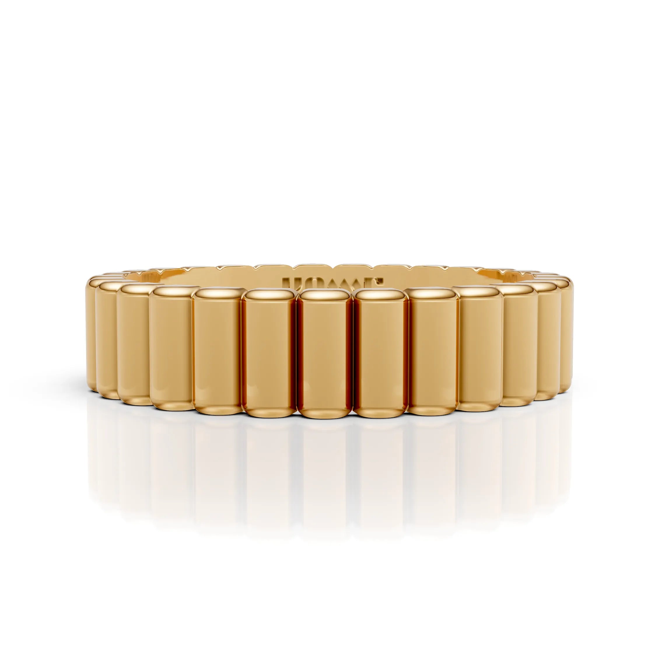 Luxury Ribbed Eternity Band