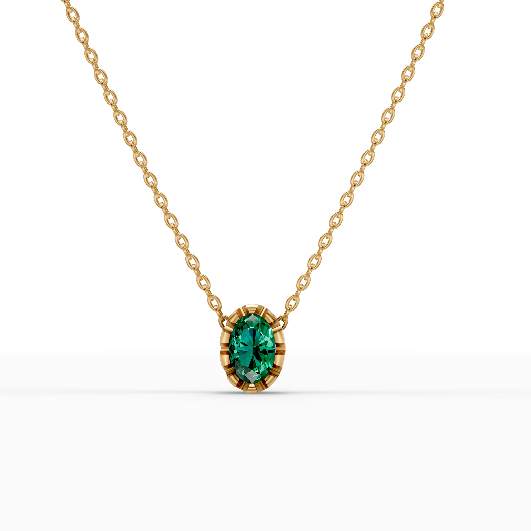 Green Oval Pendant