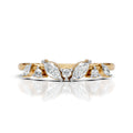 Marquise & Round Diamond Band Ring