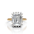 Crown Setting Emerald Solitaire Ring