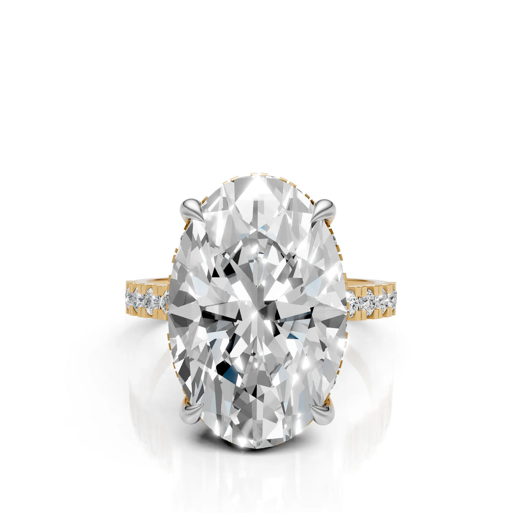 7 CT Oval Cut  Engagement Ring